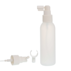 Botella 125 ml HDPE Traslúcido con Vaporizador Trompeta Blanco (24/410) - Botellas HDPE