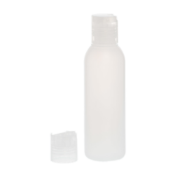 Botella 125 ml HDPE Traslúcido con Tapón Disc-Top Traslúcido (24/410) - Botellas HDPE