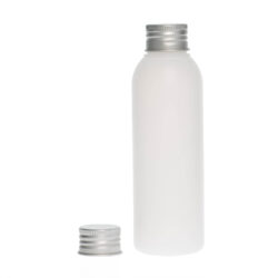 Botella 125 ml HDPE Traslúcido con Tapón Aluminio (24/410) - Botellas HDPE