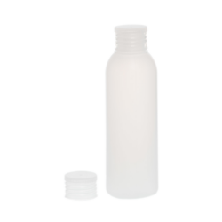 Botella 125 ml HDPE Traslúcido con Tapón Traslúcido (24/410) - Botellas HDPE