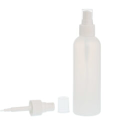 Botella 200 ml HDPE Traslúcido con Vaporizador Blanco Invertido 360º (24/410) - Botellas HDPE