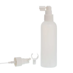 Botella 200 ml HDPE Traslúcido con Vaporizador Trompeta Blanco (24/410) - Botellas HDPE