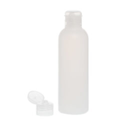 Botella 200 ml HDPE Traslúcido con Tapón Bisagra Traslúcido (24/410) - Botellas HDPE