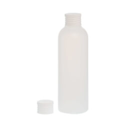 Botella 200 ml HDPE Traslúcido con Tapón Blanco (24/410) - Botellas HDPE