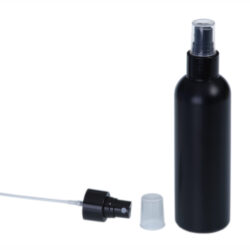 Botella 200 ml HDPE Negro con Vaporizador Negro (24/410) - Botellas HDPE