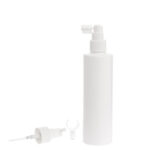 Botella-250ml-PEHD-Blanca-Recta-Vaporizador-Trompeta-Blanco