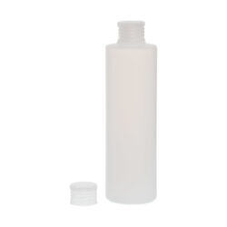 Botella 250 ml HDPE Traslúcido Recta con Tapón Traslúcido (24/410) - Botellas HDPE