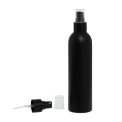 Botella 250 ml HDPE Negro con Vaporizador Negro (24/410) - Botellas