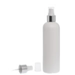 Botella-300ml-PEHD-Blanca-Vaporizador-Plata