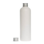 Botella-300ml-PEHD-Curvo-Blanco-tapon-Rosca-Aluminio