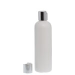 Botella-300ml-PEHD-Transparente-tapon-Disc-Top-Plata