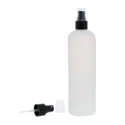 Botella 500 ml HDPE Traslúcido con Vaporizador Negro (24/410) - Botellas HDPE