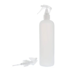 Botella 500 ml HDPE Traslúcido con Pistola Spray Trigger Traslúcido (24/410) - Botellas HDPE