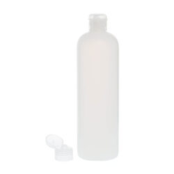 Botella 500 ml HDPE Traslúcido con Tapón Bisagra Traslúcido (24/410) - Botellas HDPE