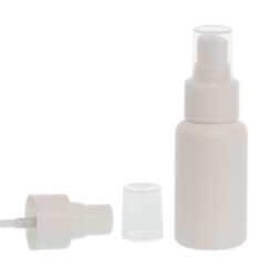 Botella 50 ml HDPE Blanco con Vaporizador Blanco (24/410) - Amenities