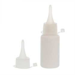 Botella 50 ml blanca Tapón Cánula Natural