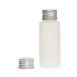 Botella 60 ml HDPE Traslúcido con Tapón Aluminio (24/410) - Amenities