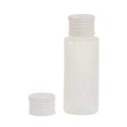 Botella 60 ml HDPE Traslúcido con Tapón de Rosca Blanco (24/410) - Amenities