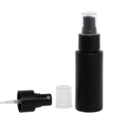 Botella 60 ml HDPE Negro con Vaporizador Negro (24/410) - Amenities