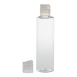 Botella 200 ml PET Transparente con Tapón Disc-Top Traslúcido (24/410) - Botellas PET
