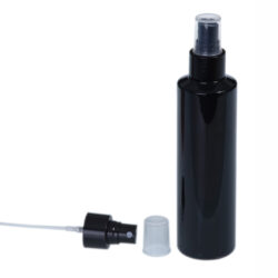 Botella 200 ml PET Negro con Vaporizador Negro (24/410) - Botellas PET