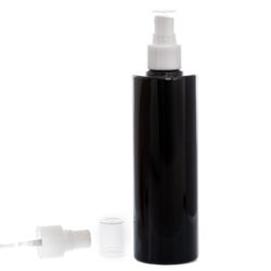 Botella 250 ml PET Negro con Vaporizador Blanco (24/410) - Botellas PET