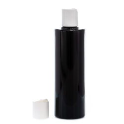 Botella 250 ml PET Negro con Tapón Disc-Top Blanco (24/410) - Botellas PET