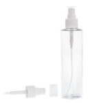 Botella-250ml-PET-Transparente-Vaporizador-Blanco-360