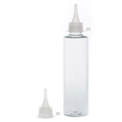 Botella 250 ml PET Transparente tapón Cánula Natural