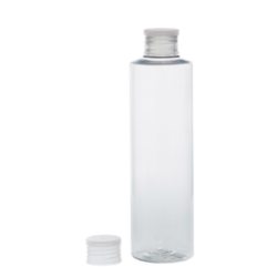 Botella 250 ml PET Transparente con Tapón Traslúcido (24/410) - Botellas PET