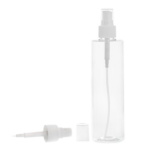 Botella-300ml-PET-Transparente-Vaporizador-Blanco-360