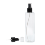 Botella-300ml-PET-Transparente-Vaporizador-Negro