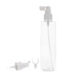 Botella-300ml-PET-Transparente-Vaporizador-Trompeta-Blanco