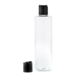 Botella-300ml-PET-Transparente-tapon-Disc-Top-Negro