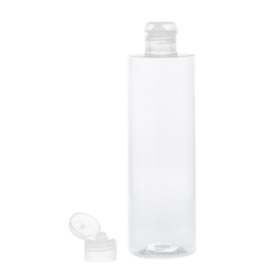 Botella 400 ml PET Transparente con Tapón Bisagra Traslúcido (24/410) - Botellas PET