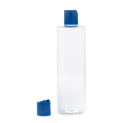 Botella 400 ml PET Transparente con Disc-Top Azul (24/410) - Botellas PET