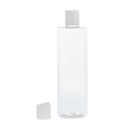 Botella 400 ml PET Transparente con Disc-Top Blanco (24/410) - Botellas PET