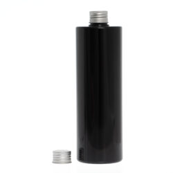 Botella 500 ml PET Negro con Tapón Aluminio (24/410) - Botellas PET