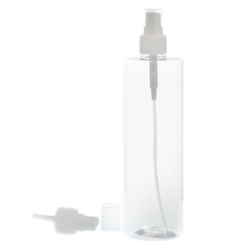 Botella 500 ml PET Transparente con Vaporizador Invertido 360º (24/410) - Botellas PET
