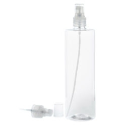 Botella 500 ml PET Transparente con Vaporizador Traslúcido (24/410) - Botellas PET