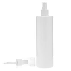 Botella 500 ml PET Blanca con Vaporizador Blanco Invertido 360º (24/410) - Botellas PET
