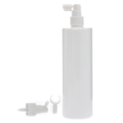 Botella 500 ml PET Blanca con Vaporizador Trompeta Blanco (24/410) - Botellas PET