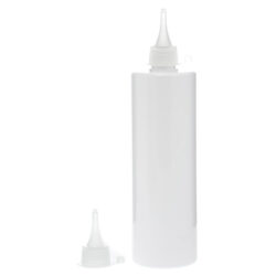 Botella 500 ml PET Blanco con Tapón Cánula Traslúcido y Capuchón de Presión (24/410) - Botellas PET