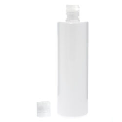 Botella 500 ml PET Blanco con Tapón Disc-Top Traslúcido (24/410) - Botellas PET