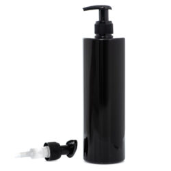 Botella 500 ml PET Negro con Dosificador Negro (24/410) - Botellas PET