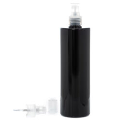 Botella 500 ml PET Negro con Vaporizador Traslúcido (24/410) - Botellas PET