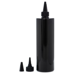 Botella 500 ml PET Negro con Tapón Cánula rosca Negro (24/410) - Botellas PET
