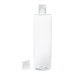 Botella 500 ml PET Transparente con Tapón Disc-Top Traslúcido (24/410) - Botellas PET