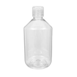 Botella 500 ml PET Transparente con Tapón Bisagra Traslúcido (28/410) - Botellas PET