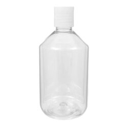 Botella 500 ml PET Transparente con Tapón Disc-Top Blanco (28/410) - Botellas PET